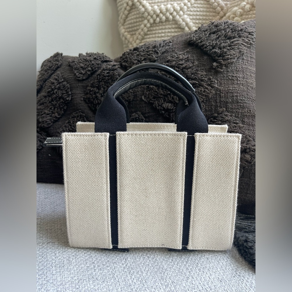Zara-BNWOT-Cream and Black Women's Handbag